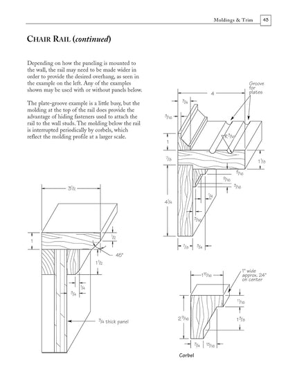 Shop Drawings for Craftsman Interiors: Cabinets, Moldings and Built-Ins for Every Room in the Home
