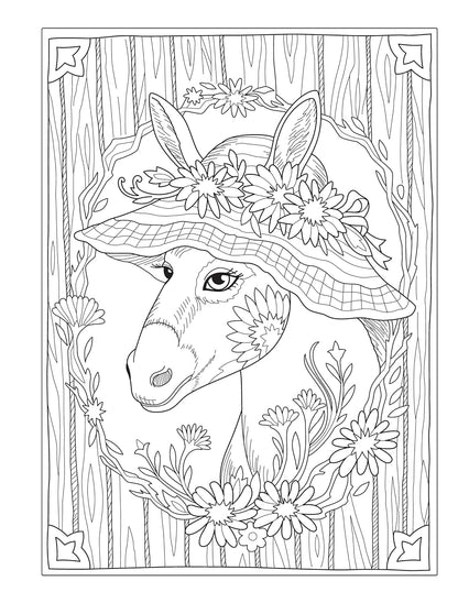 Creative Haven Farm Sweet Farm Coloring Book