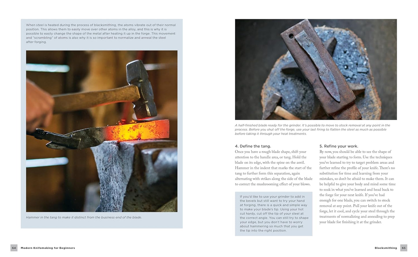 Modern Knifemaking for Beginners: Step-By-Step Instruction for Forging Your Own Knife from Expert Bladesmiths- Including Making Your Own Handle, Sheath and Sharpening by Laura Zerra