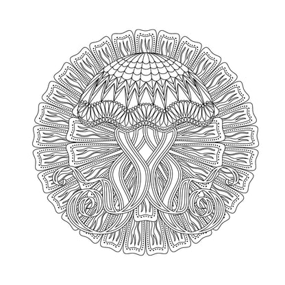 Meditation Mandalas: 24 Soothing Illustrations to Achieve Tranquility, Alleviate Anxiety, and Release Tension
