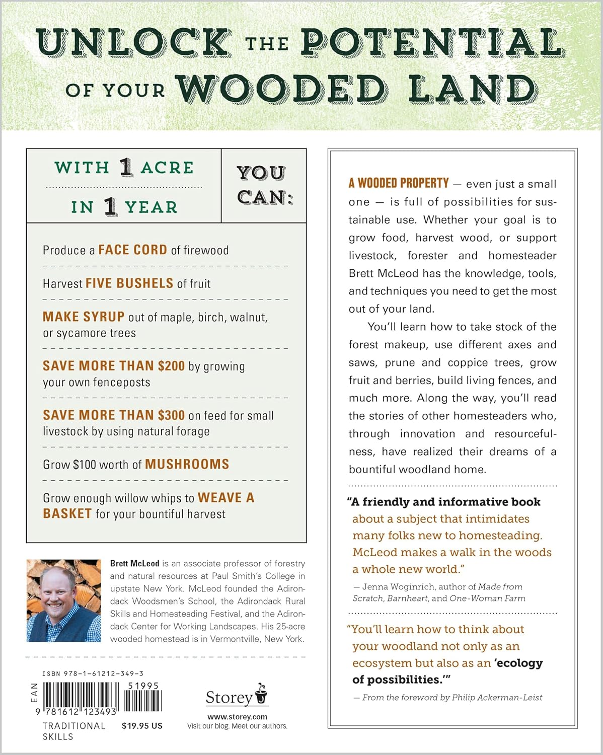 The Woodland Homestead: How to Make Your Land More Productive and Live More Self-Sufficiently in the Woods