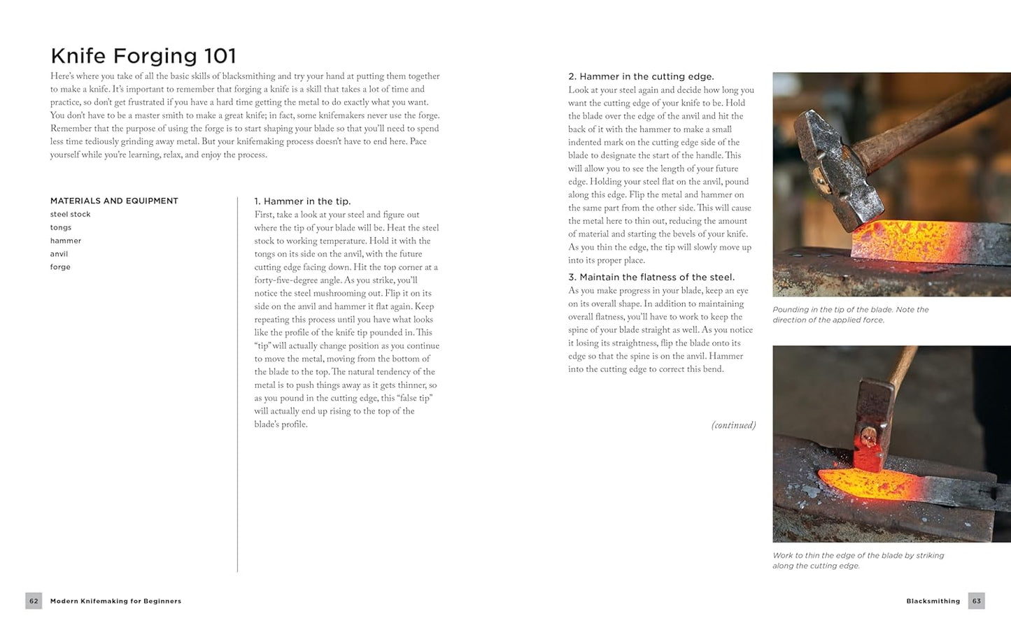 Modern Knifemaking for Beginners: Step-By-Step Instruction for Forging Your Own Knife from Expert Bladesmiths- Including Making Your Own Handle, Sheath and Sharpening by Laura Zerra