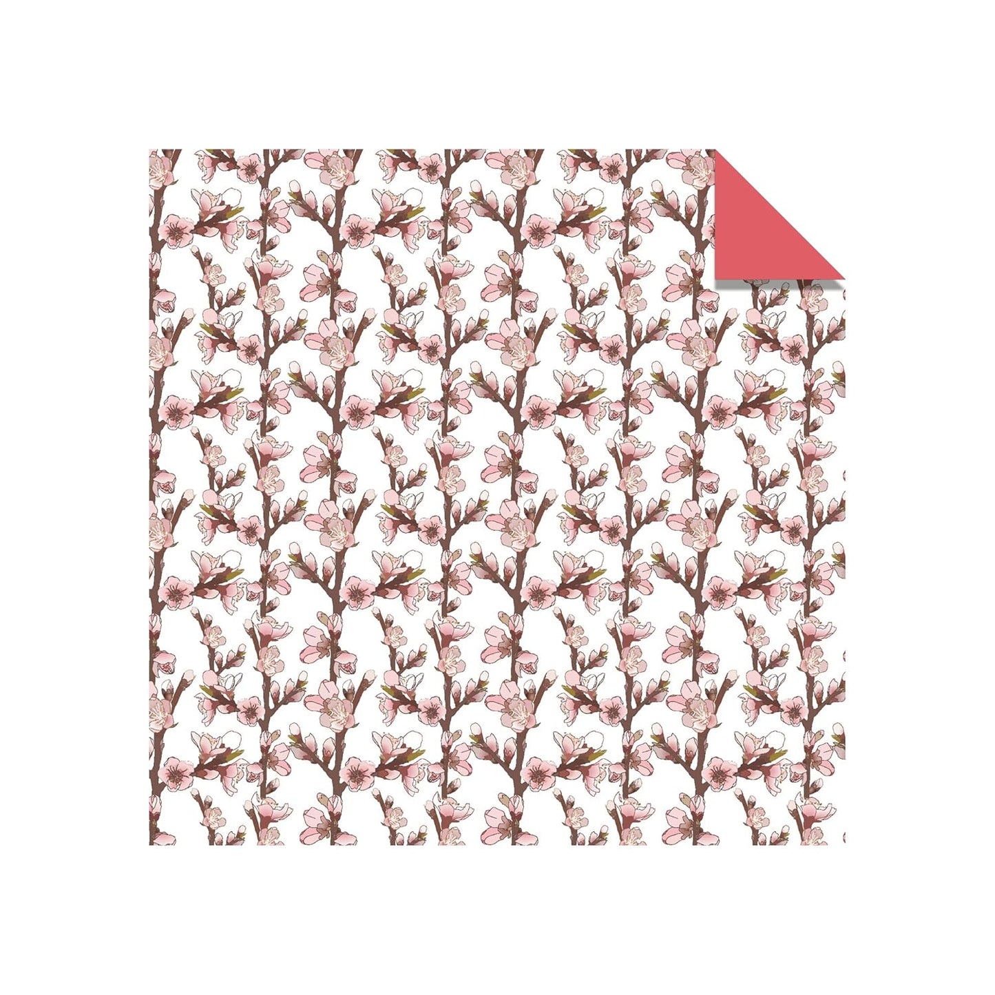 Origami Paper: Cherry Blossoms 200 Sheets, 6in (15 CM), Double Sided with 12 Different Designs by Tuttle Studio