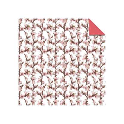 Origami Paper: Cherry Blossoms 200 Sheets, 6in (15 CM), Double Sided with 12 Different Designs by Tuttle Studio