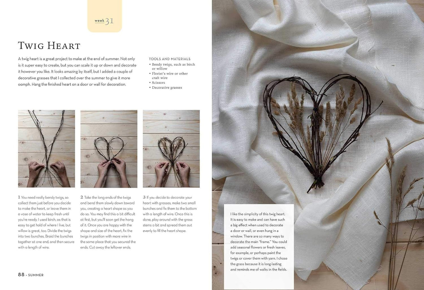 52 Nature Craft Projects: Inspiration for Every Week of the Year by Barbora Kurcova