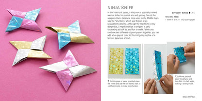 Essential Origami: Paper Block Plus 64-Page Book