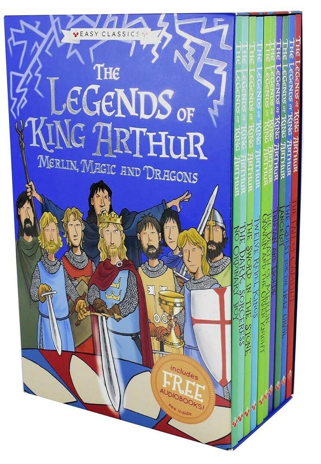 The Legends of King Arthur: Merlin, Magic, and Dragons Box Set (Easy Classics) by Tracey Mayhew
