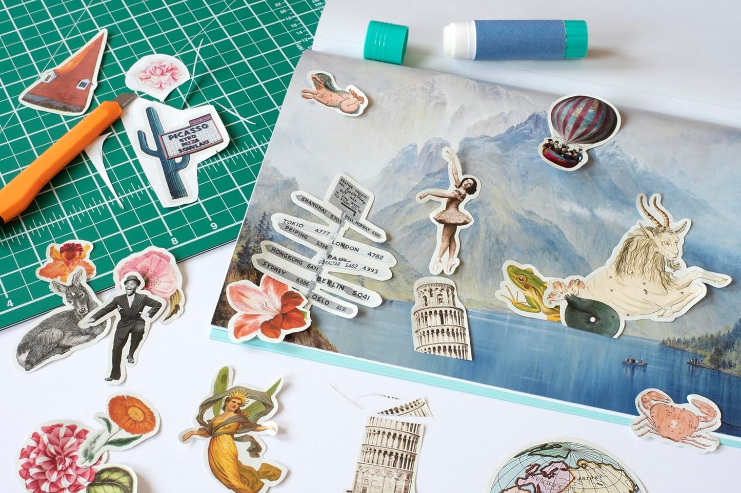 Cut Up This Book and Create Your Own Wonderland: 100s of Collage Images Inside by Eliza Scott