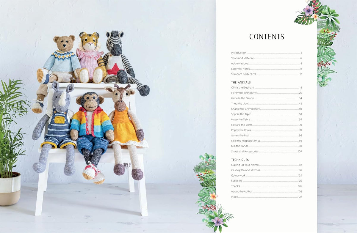 Knitted Wild Animal Friends: Over 40 Knitting Patterns for Wild Animal Dolls, Their Clothes and Accessories