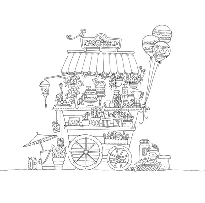 Worlds of Wonder: A Coloring Book for the Curious by Johanna Basford