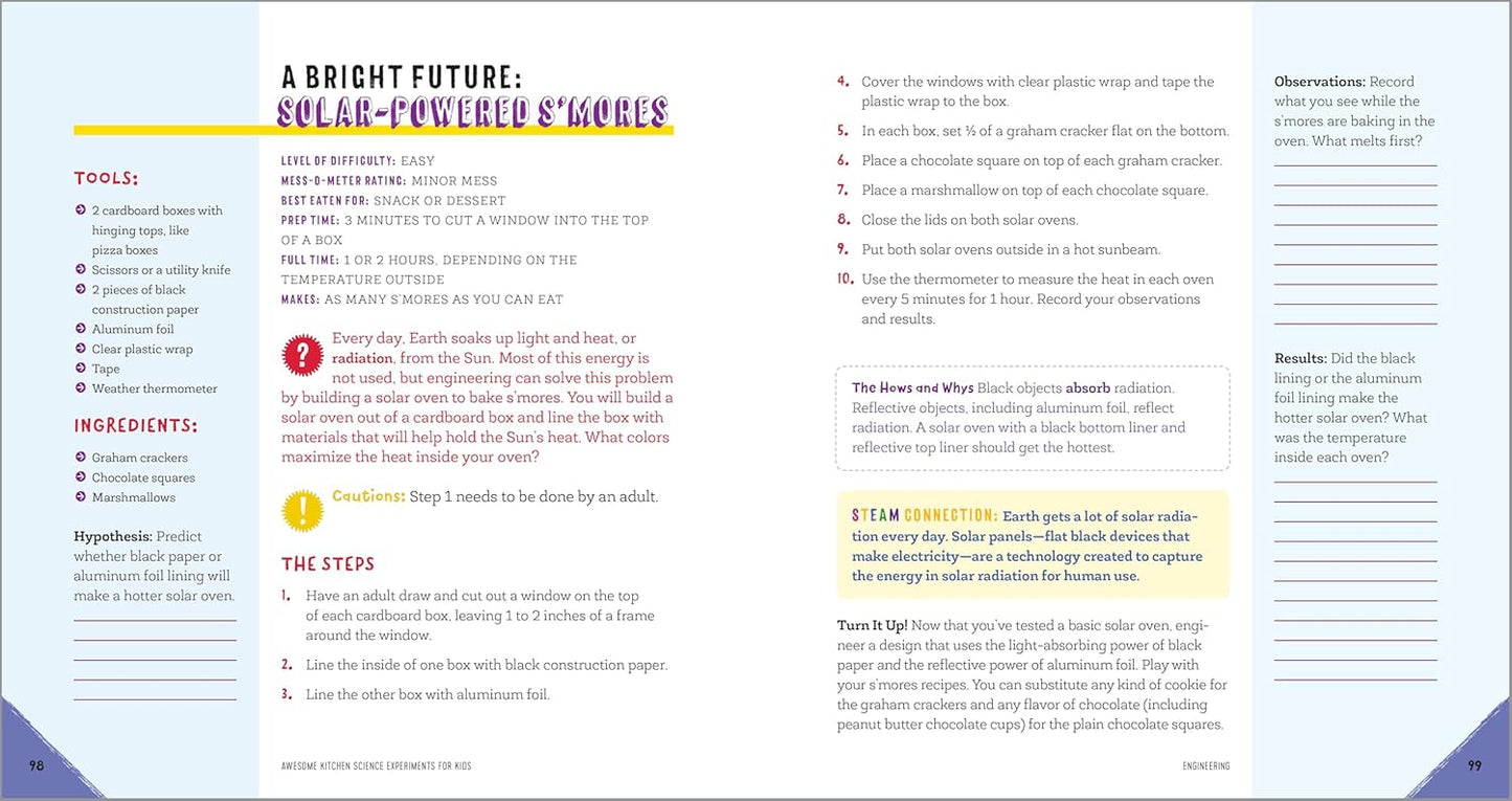 Awesome Kitchen Science Experiments for Kids: 50 STEAM Projects You Can Eat!