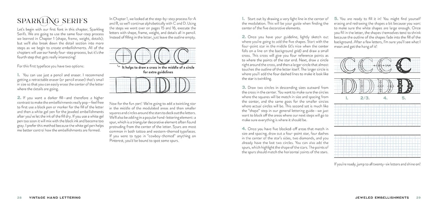 Vintage Hand Lettering: Create Beautiful Fonts with Old Time Flourish