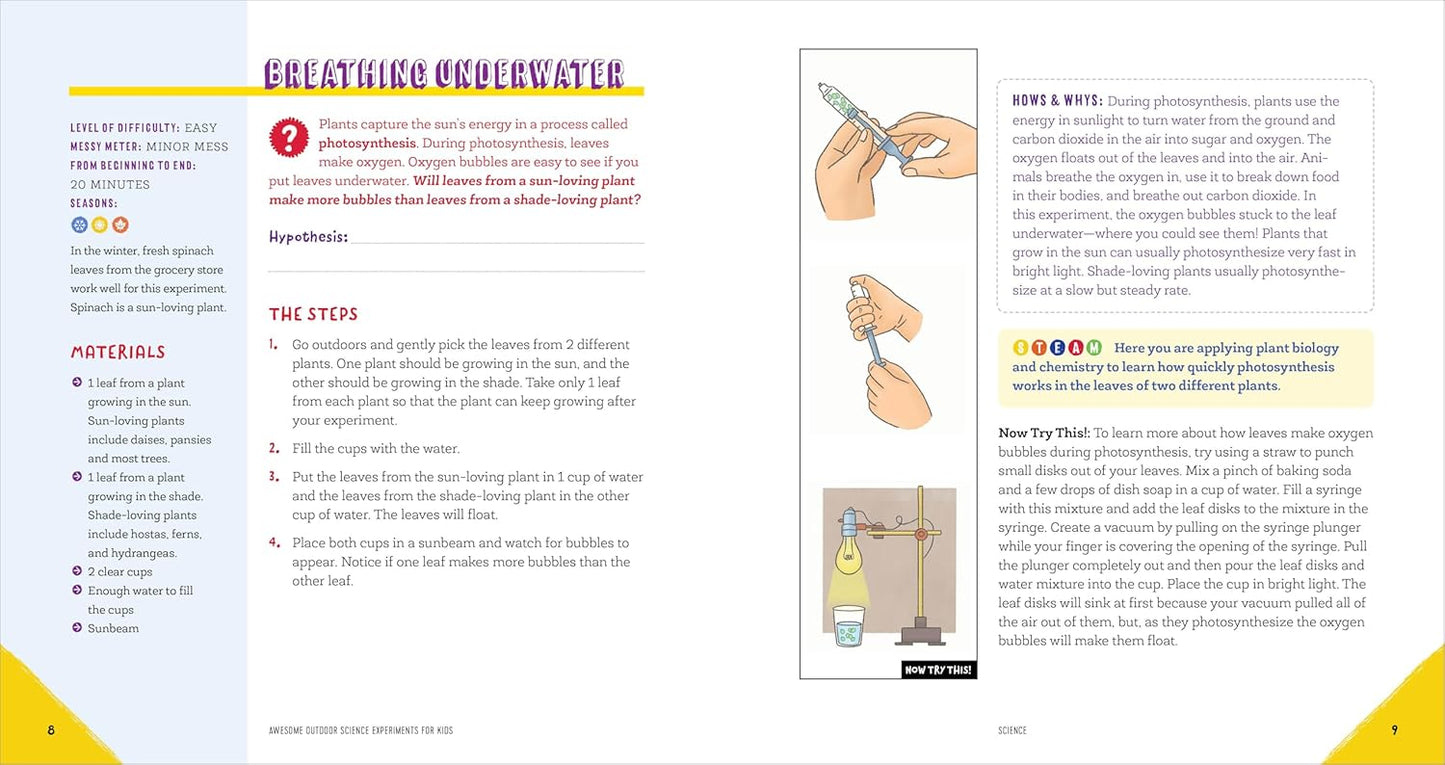 Awesome Outdoor Science Experiments for Kids: 50+ STEAM Projects and Why They Work