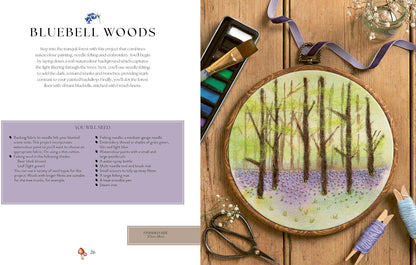 Needle Felting Art: 12 Mixed-Media Woodland Projects to Paint and Sew by Jo Lochhead