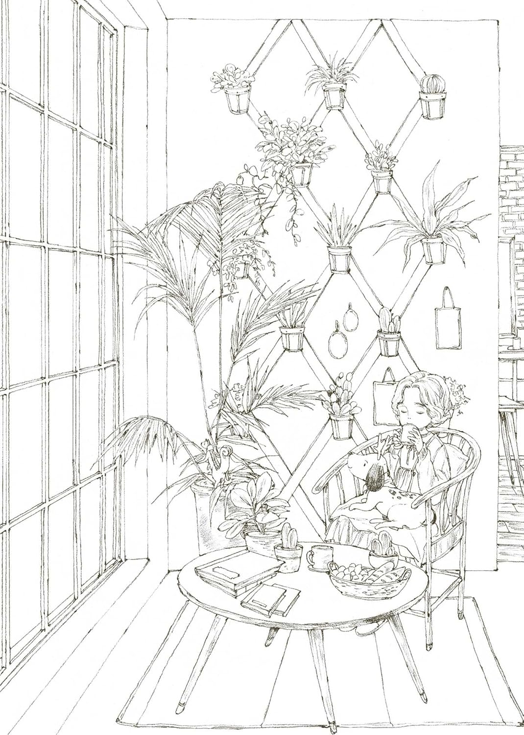 The Forest Girl's Coloring Book: Enchanting Coloring Pages of Nature, Animals, and Cozy Scenes for Relaxation and Stress Relief