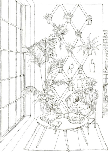 The Forest Girl's Coloring Book: Enchanting Coloring Pages of Nature, Animals, and Cozy Scenes for Relaxation and Stress Relief