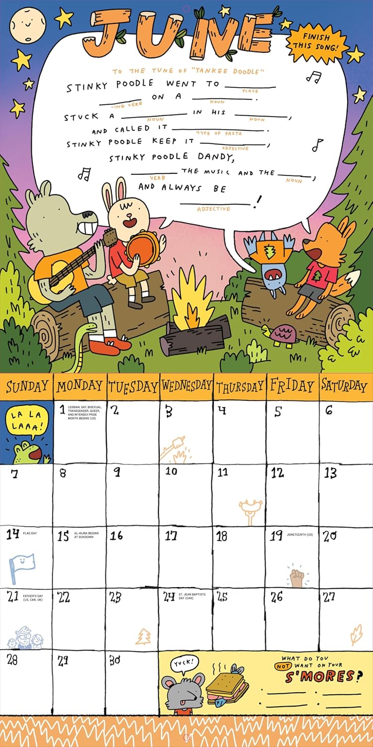 Kid's Awesome Activity Wall Calendar 2026: Includes 300+ Super Fun Stickers! by Mike Lowery & Workman Calendars