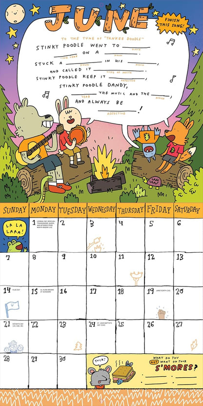 Kid's Awesome Activity Wall Calendar 2026: Includes 300+ Super Fun Stickers! by Mike Lowery & Workman Calendars