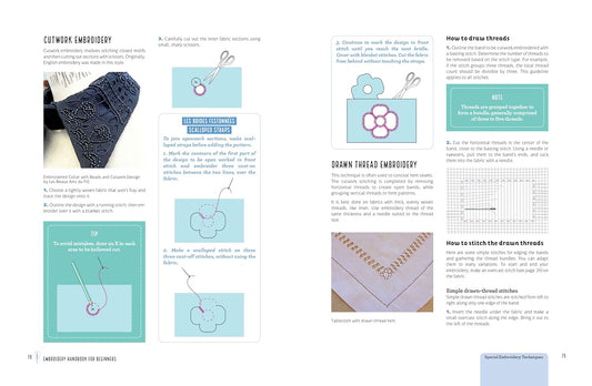 Embroidery Handbook for Beginners: An Illustrated Guide to Tools, Techniques, and Stitches: An Illustrated Guide to Tools, Techniques, and Stitches