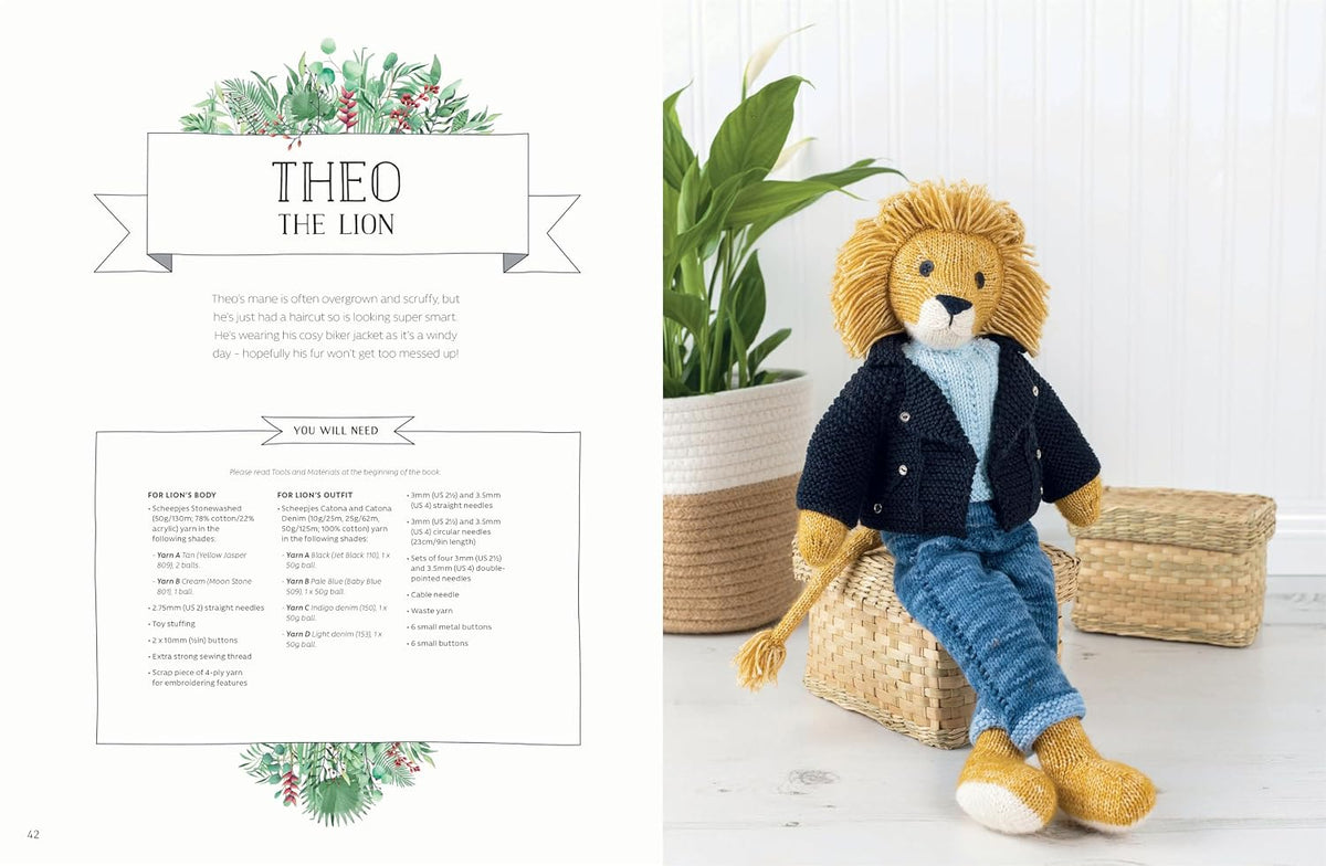 Knitted Wild Animal Friends: Over 40 Knitting Patterns for Wild Animal Dolls, Their Clothes and Accessories