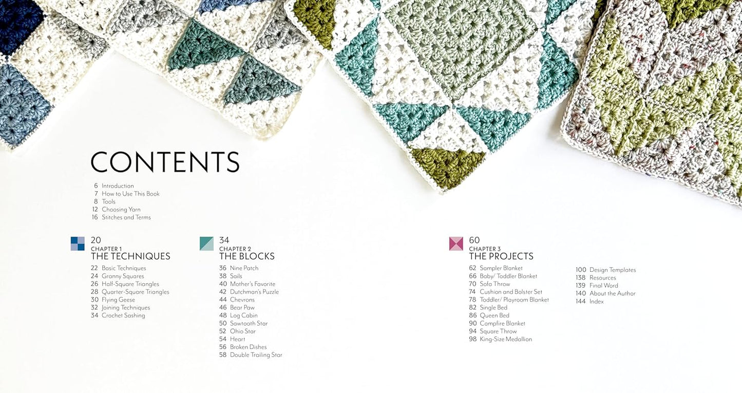 Patchwork Granny Square Blankets: Learn to Crochet Quilt-Inspired Throws, Home Décor & More: Learn to Crochet Quilt-Inspired Throws, Home Décor & More
