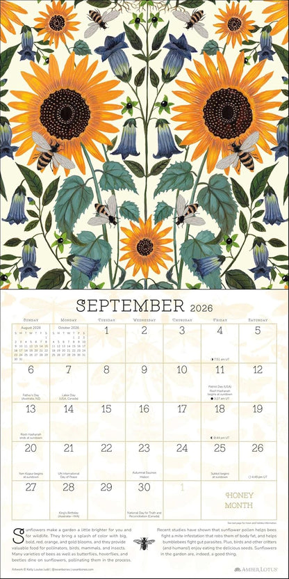 Praise for the Pollinators 2026 Wall Calendar: Nature's Superheroes by Amber Lotus Publishing