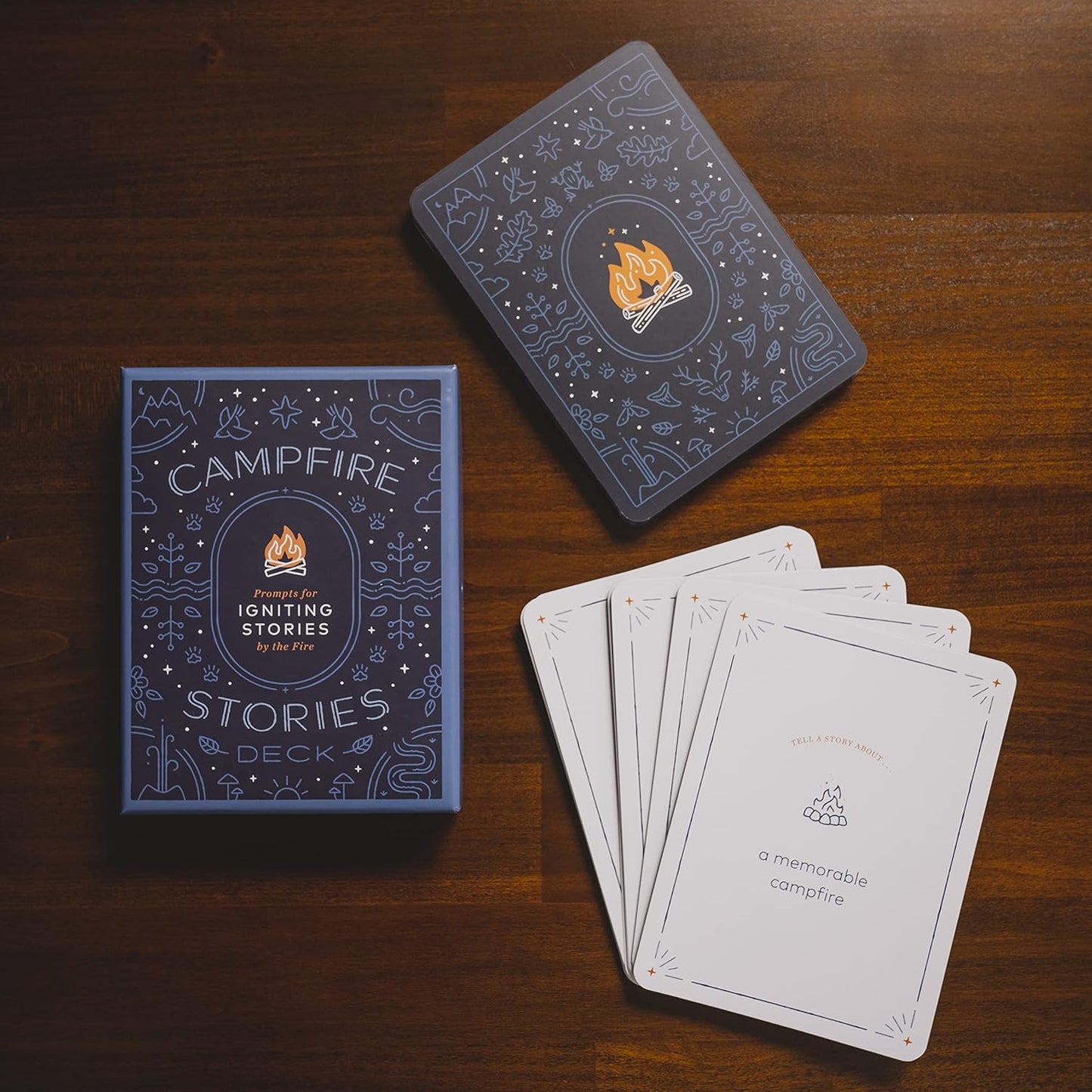 Campfire Stories Deck: Prompts for Igniting Conversation by the Fire by Ilyssa Kyu & Dave Kyu