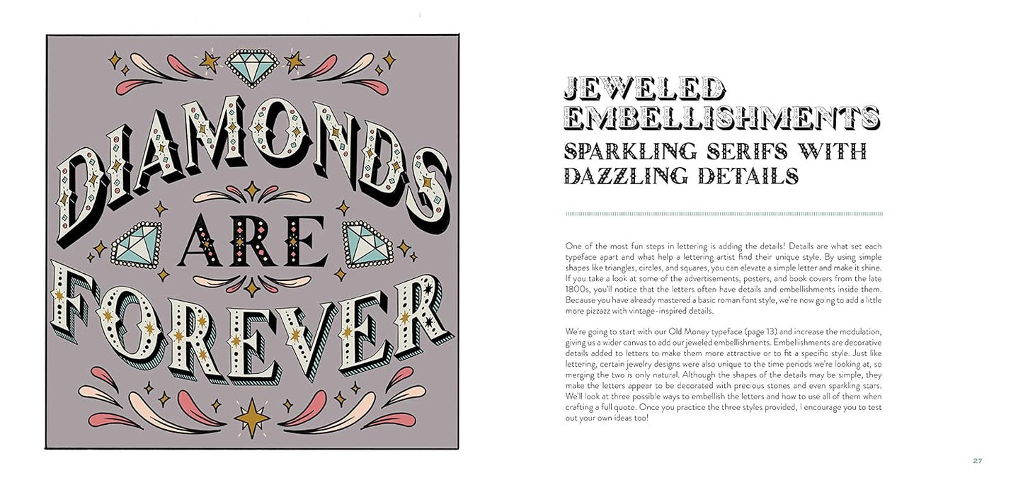 Vintage Hand Lettering: Create Beautiful Fonts with Old Time Flourish
