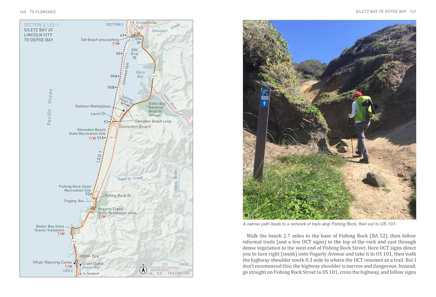 Hiking the Oregon Coast Trail: 400 Miles from the Columbia River to California by Bonnie Henderson
