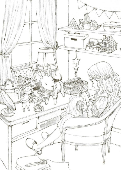 The Forest Girl's Coloring Book: Enchanting Coloring Pages of Nature, Animals, and Cozy Scenes for Relaxation and Stress Relief