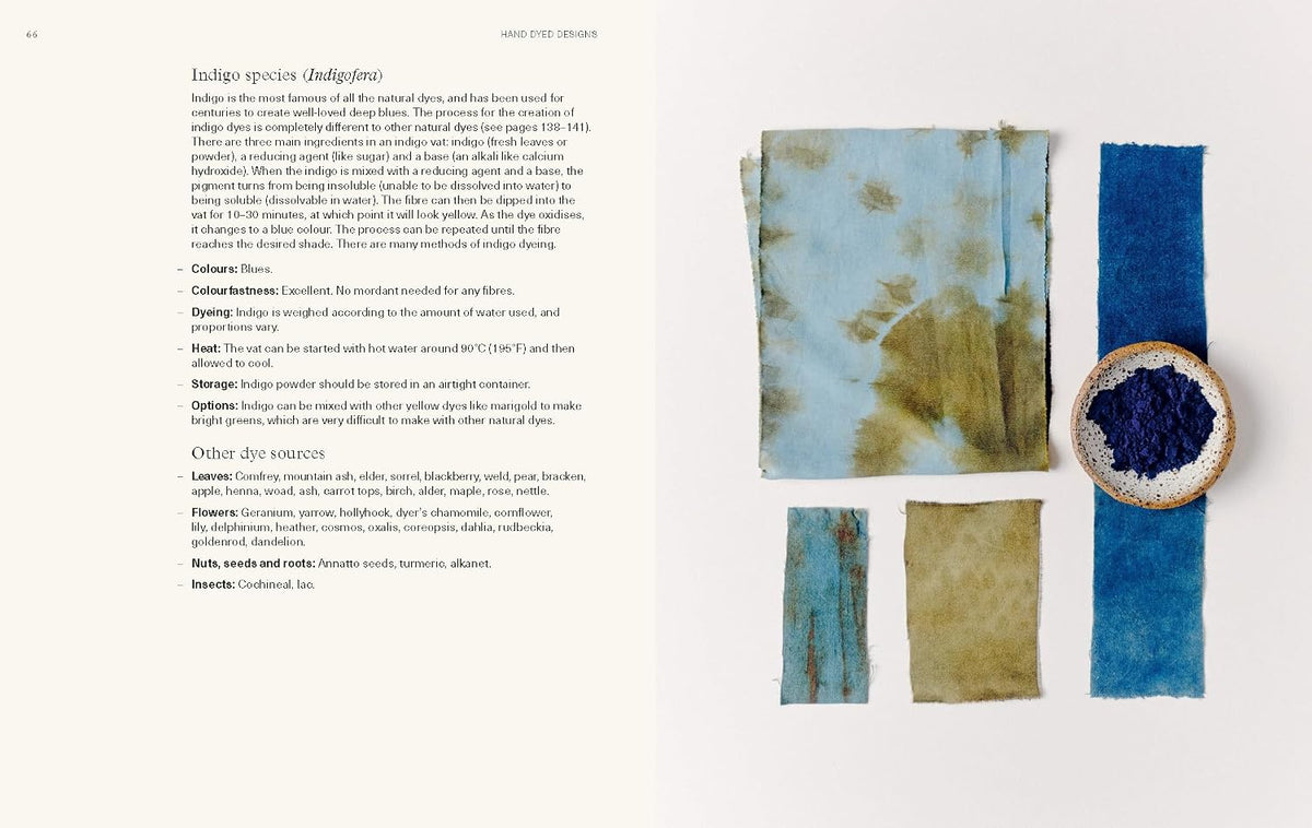 Hand Dyed Designs: A Guide to Dyeing Textiles with Plants
