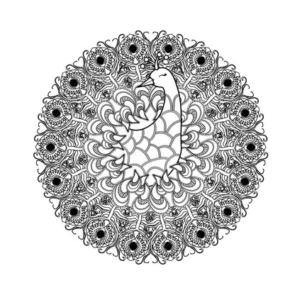 Meditation Mandalas: 24 Soothing Illustrations to Achieve Tranquility, Alleviate Anxiety, and Release Tension