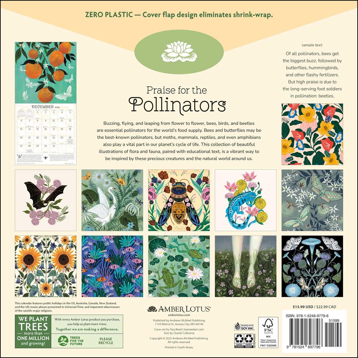 Praise for the Pollinators 2026 Wall Calendar: Nature's Superheroes by Amber Lotus Publishing