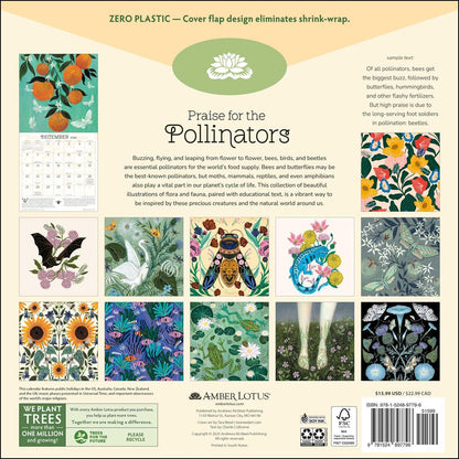 Praise for the Pollinators 2026 Wall Calendar: Nature's Superheroes by Amber Lotus Publishing