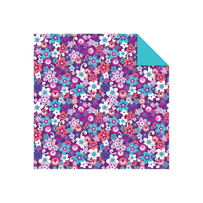 Origami Paper Bright Flowers 100 Sheets, 6in (15 CM), Double-Sided with 12 Different Patterns by Tuttle Studio