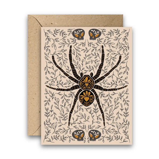 Dark Omens Spider Gothic Greeting Card