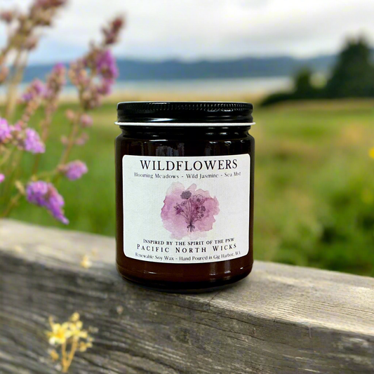Wildflowers Candle | Blooming Meadows Scent | Soy Wax 8oz