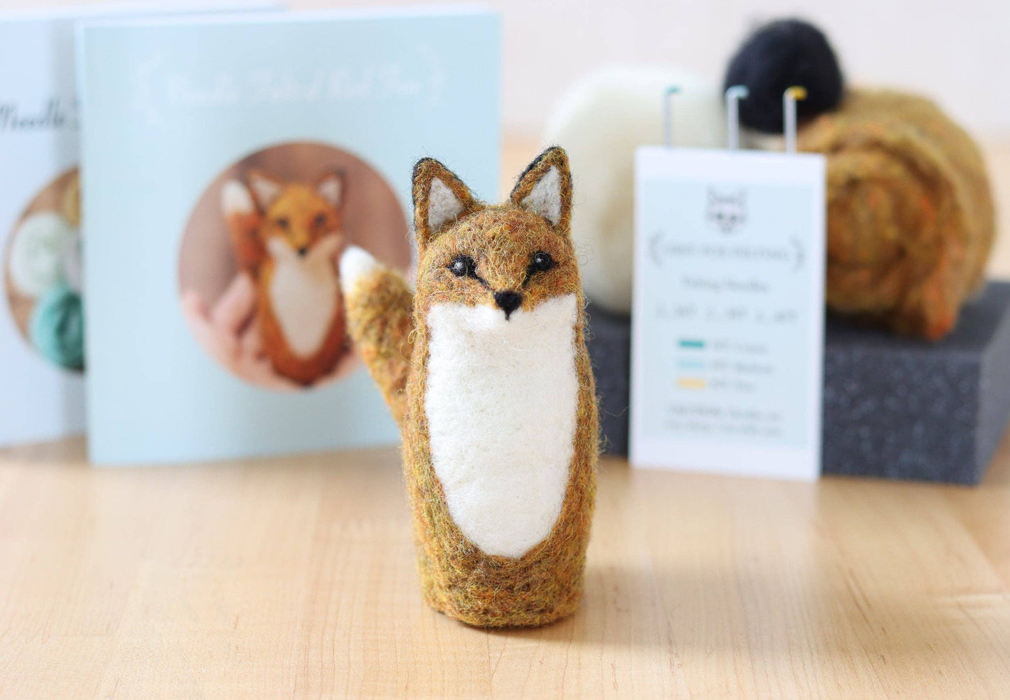 Red Fox - Needle Felting Kit - Beginner by Grey Fox Felting