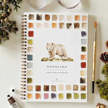 Woodland Watercolor Workbook by Emily Lex