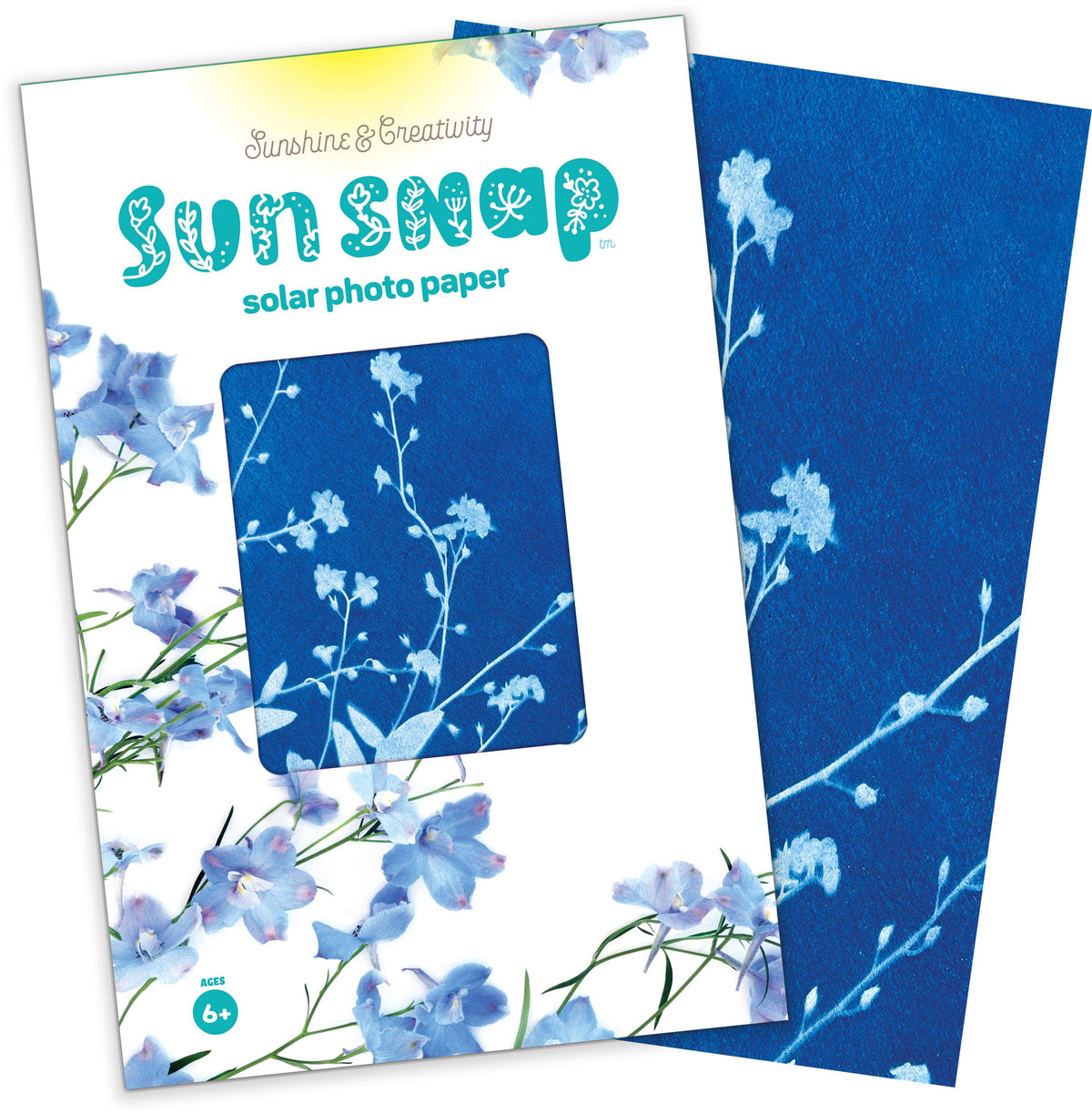 Sun Snap Solar Photo Paper: Cyanotype Sunprint Kit - 5.8x8.3”