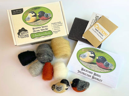 Backyard Birds Beginner Needle Felting Mini-Kit