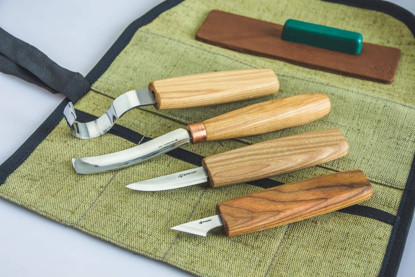Wood Carving Tool Set for Spoon Carving with Beginner's Guide