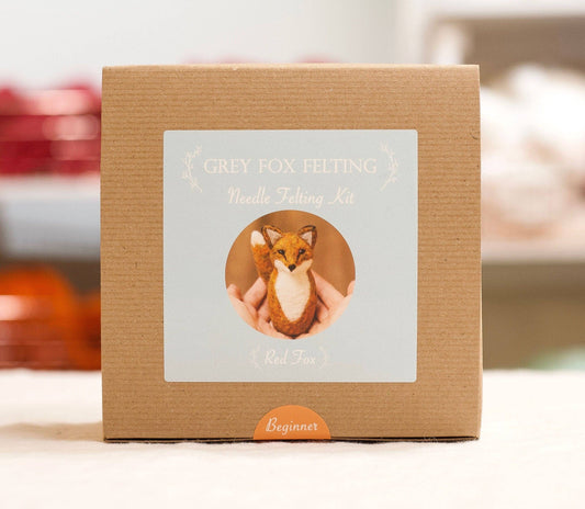 Red Fox - Needle Felting Kit - Beginner by Grey Fox Felting