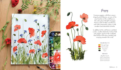 Wildflower Watercolor: The Beginner's Guide to Painting Beautiful Florals: The Beginner's Guide to Painting Beautiful Florals