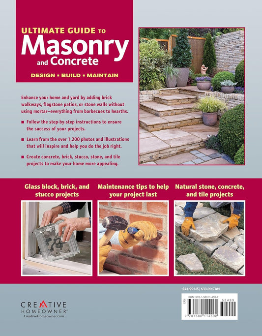 Ultimate Guide to Masonry & Concrete: Design, Build, Maintain (3RD ed.) by Editors of Creative Homeowner