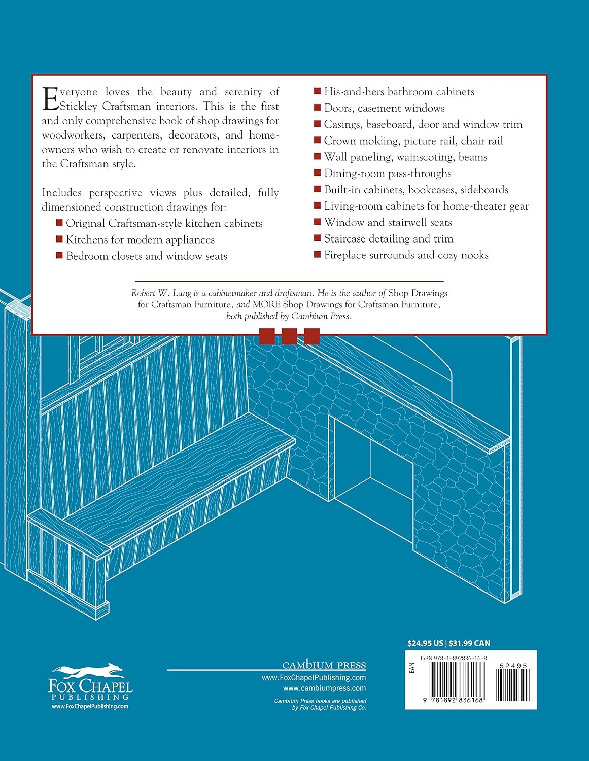 Shop Drawings for Craftsman Interiors: Cabinets, Moldings and Built-Ins for Every Room in the Home