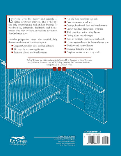 Shop Drawings for Craftsman Interiors: Cabinets, Moldings and Built-Ins for Every Room in the Home
