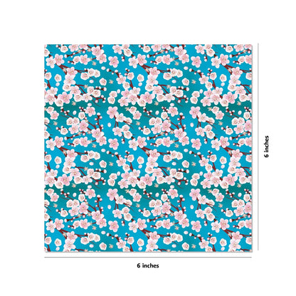 Origami Paper: Cherry Blossoms 200 Sheets, 6in (15 CM), Double Sided with 12 Different Designs by Tuttle Studio