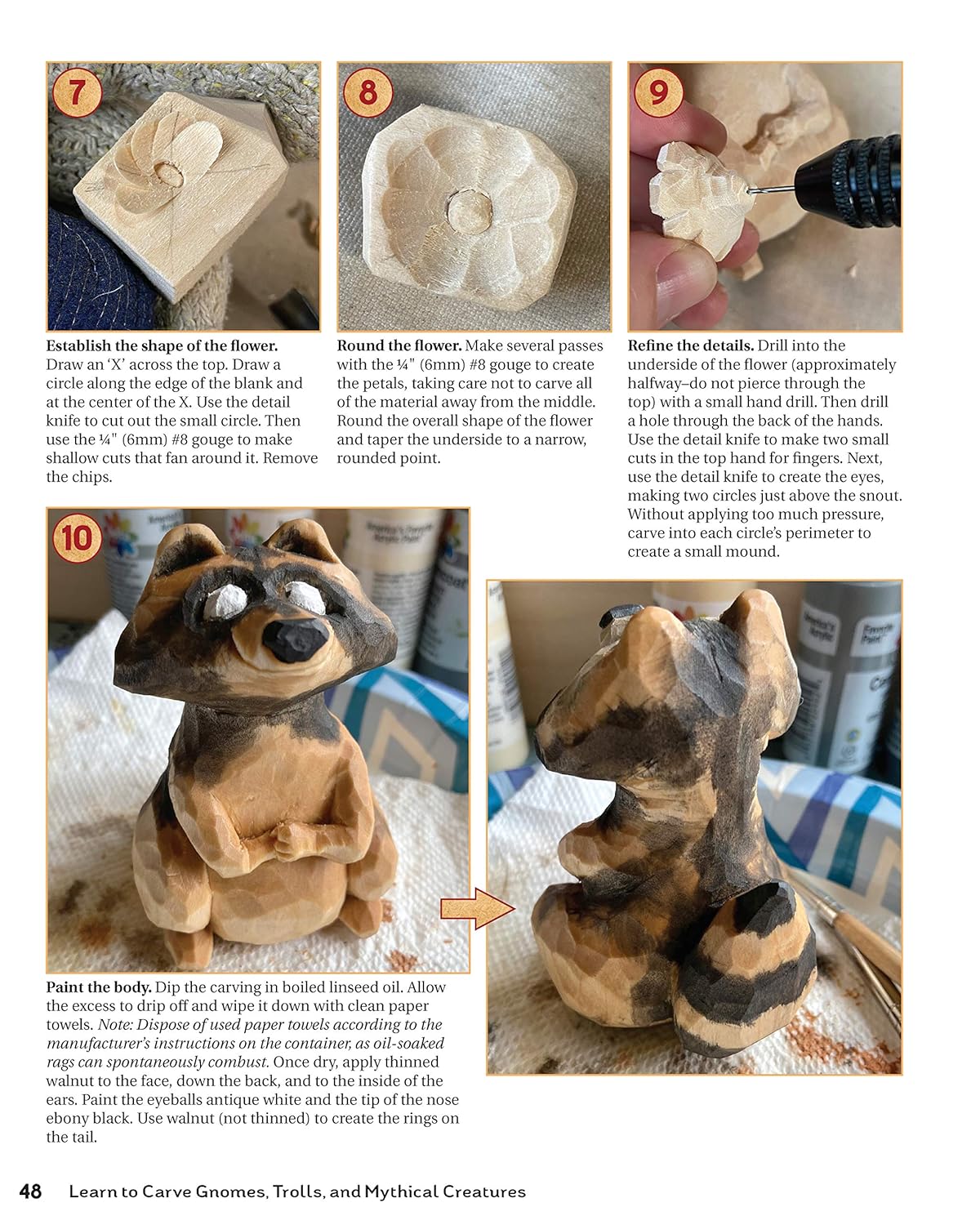 Learn to Carve Gnomes, Trolls, and Mythical Creatures: 15 Simple Step-By-Step Projects: 15 Simple Step-By-Step Projects
