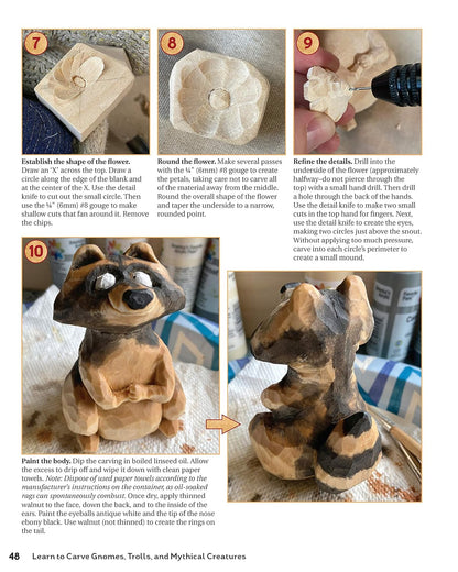 Learn to Carve Gnomes, Trolls, and Mythical Creatures: 15 Simple Step-By-Step Projects: 15 Simple Step-By-Step Projects